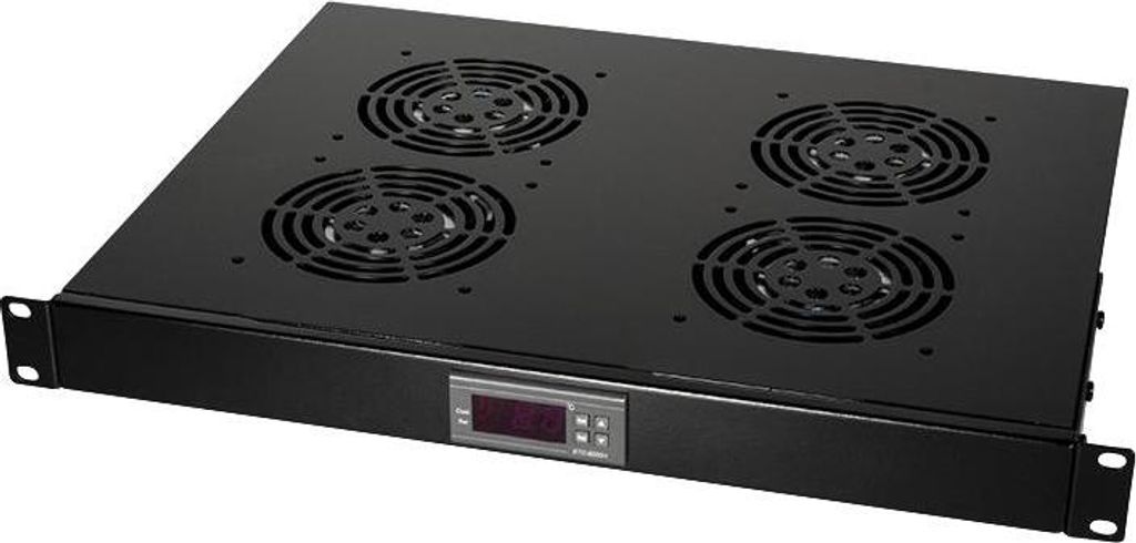 Logilink 19"Lüftereinschub mit 4 Lüftern, schwarz