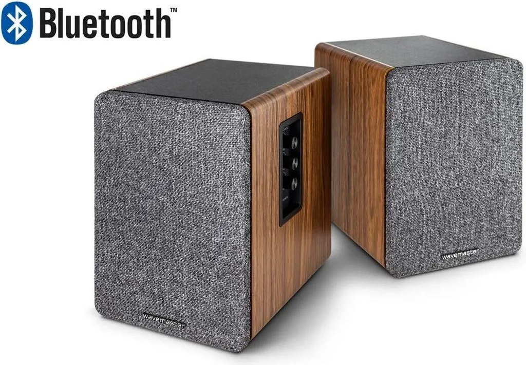 Wavemaster BASE 2.0 Enceintes PC Bluetooth pour Musique et Télétravail
