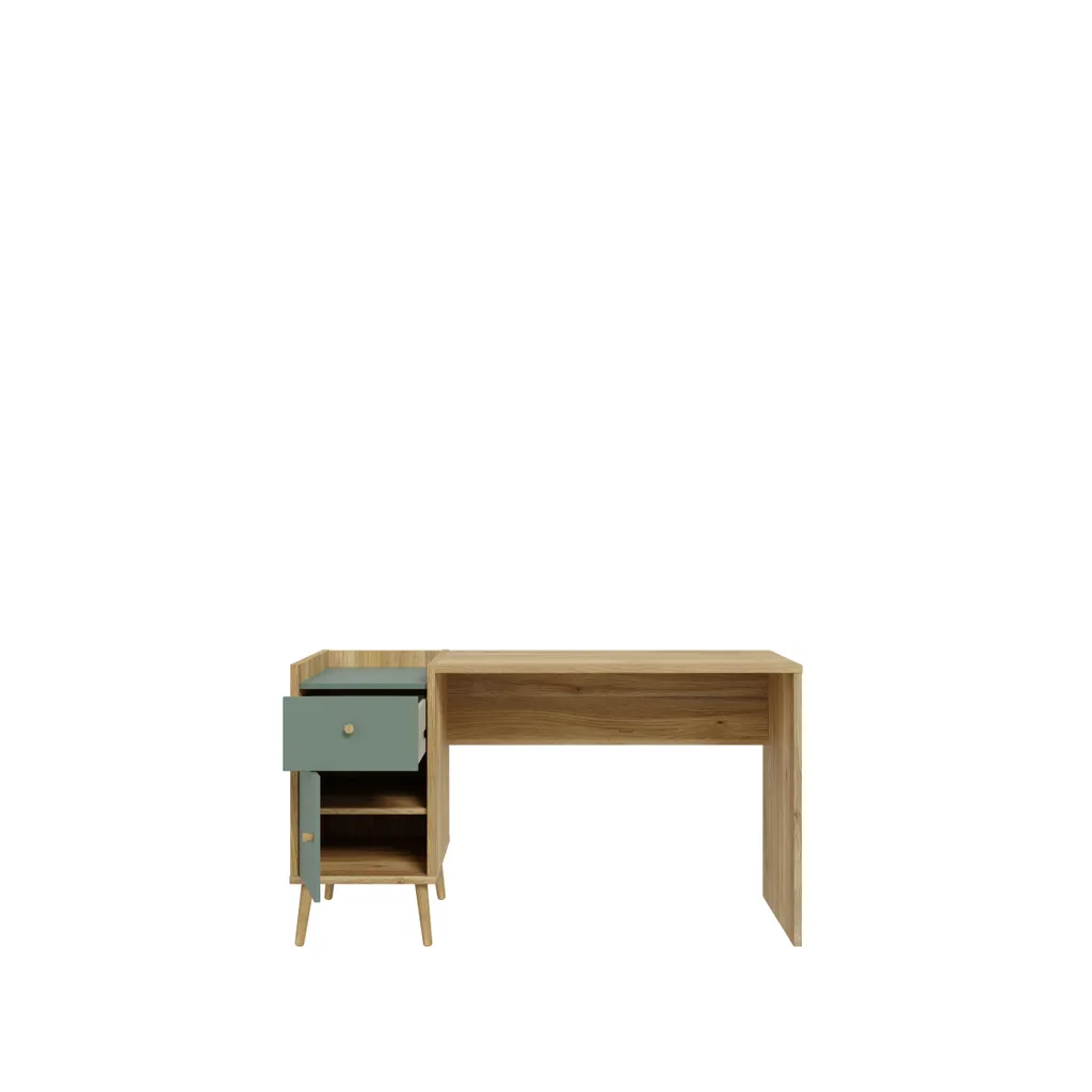 Table de bureau design scandinave bois clair 140cm Whenua