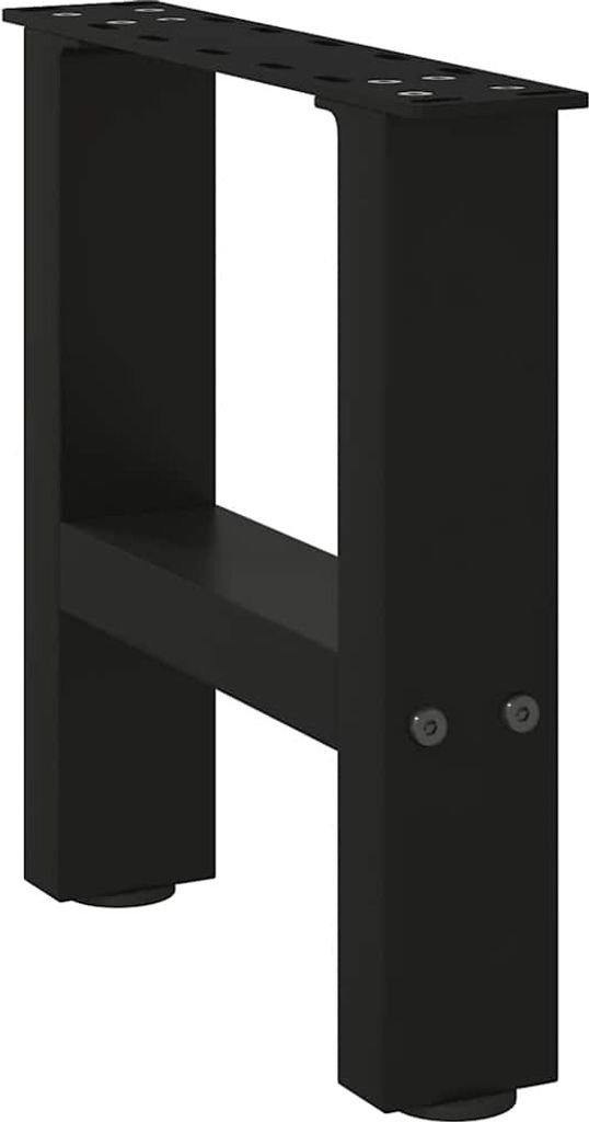 Couchtischbeine Schwarz 2 Stk. 40x(30-31) cm Stahl