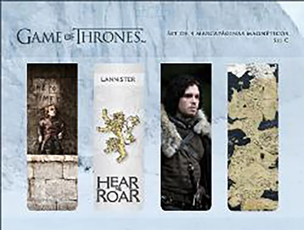 Accessoires de Lecture Game of Thrones : Lot de Marque-pages Aimantés