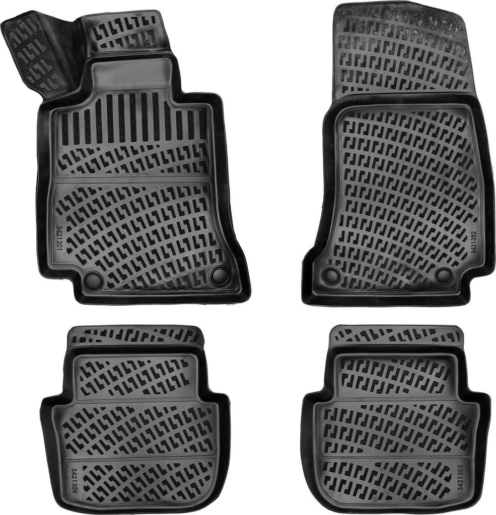 Rizline Gummimatten kompatibel mit Mercedes-Benz E-Klasse Coupé C 238 2016-2023 Autofußmatten Auto Allwetter