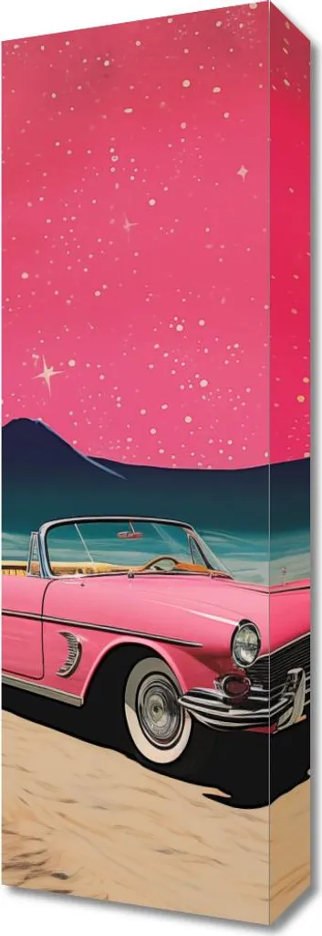 Image Cabriolet dans l'espace 20x60 cm - Impression Haute Définition