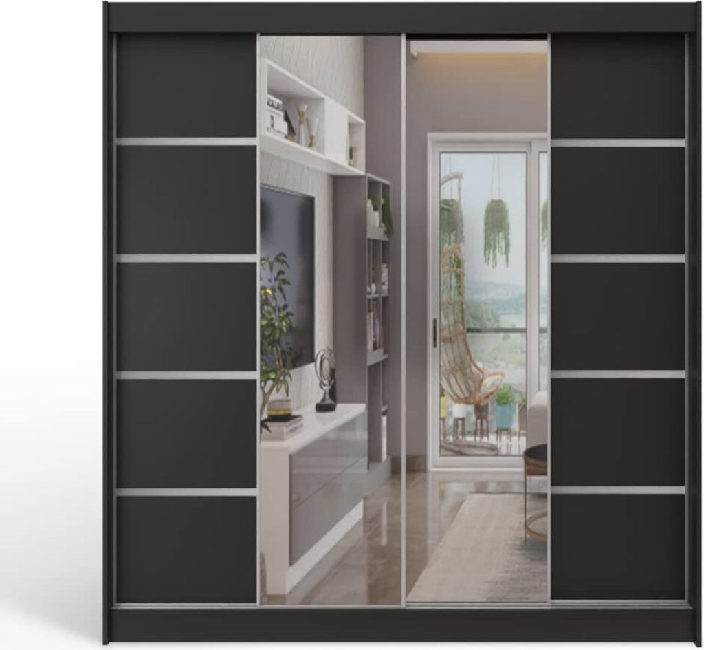 Easy Furniture C5 Schiebetüren Kleiderschrank 150 x 200 x Produktbild 3