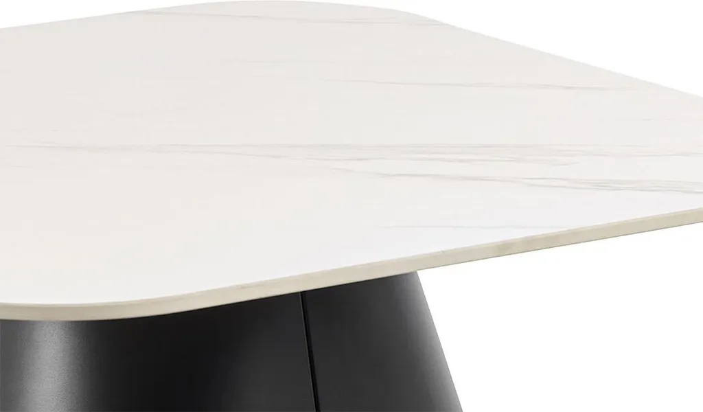 Table basse Salinas blanc brillant structure robuste et entretien facile - 5