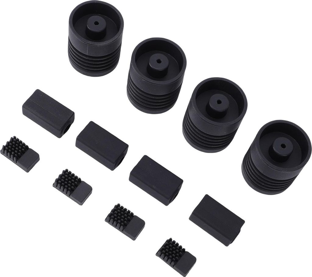 4PCS Anti-Vibrations-Fuß-Pad passend für Centauri Carbon 3D-Drucker stoßdämpfende Pads 4 Düsenbürsten 4 Silikonhülsen