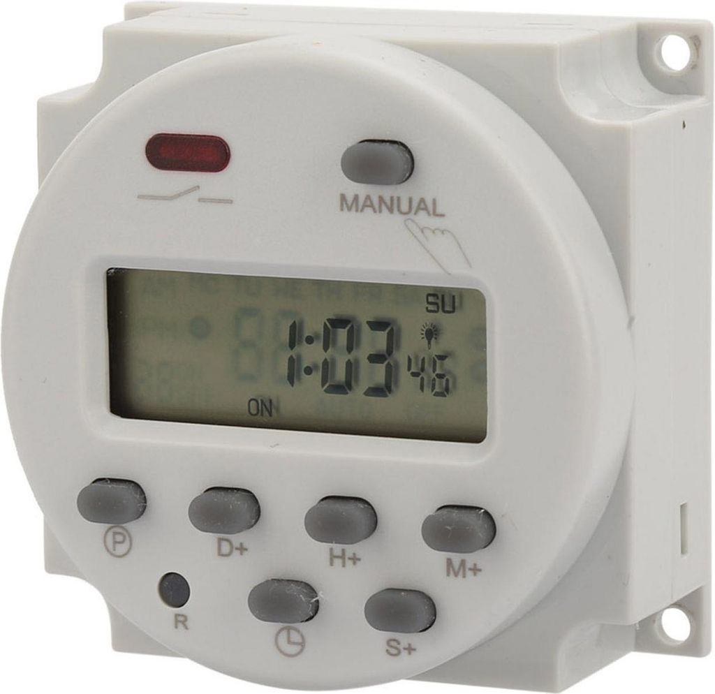Kleiner Typ 7 Tage programmierbarer Zeitschalter mit Digitalanzeige 1S168h 5VA(12V DC)