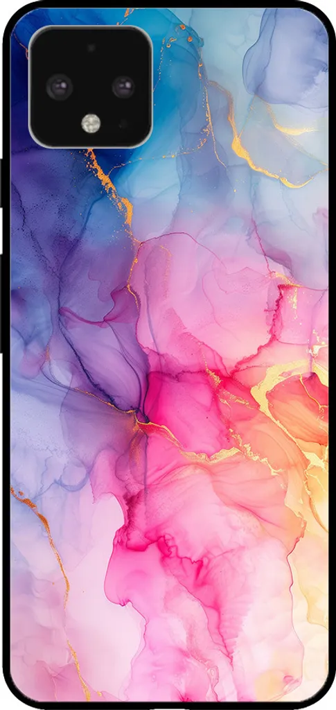 Google Pixel 4 Case Rainbow Marble - TPU Backcover Elegante