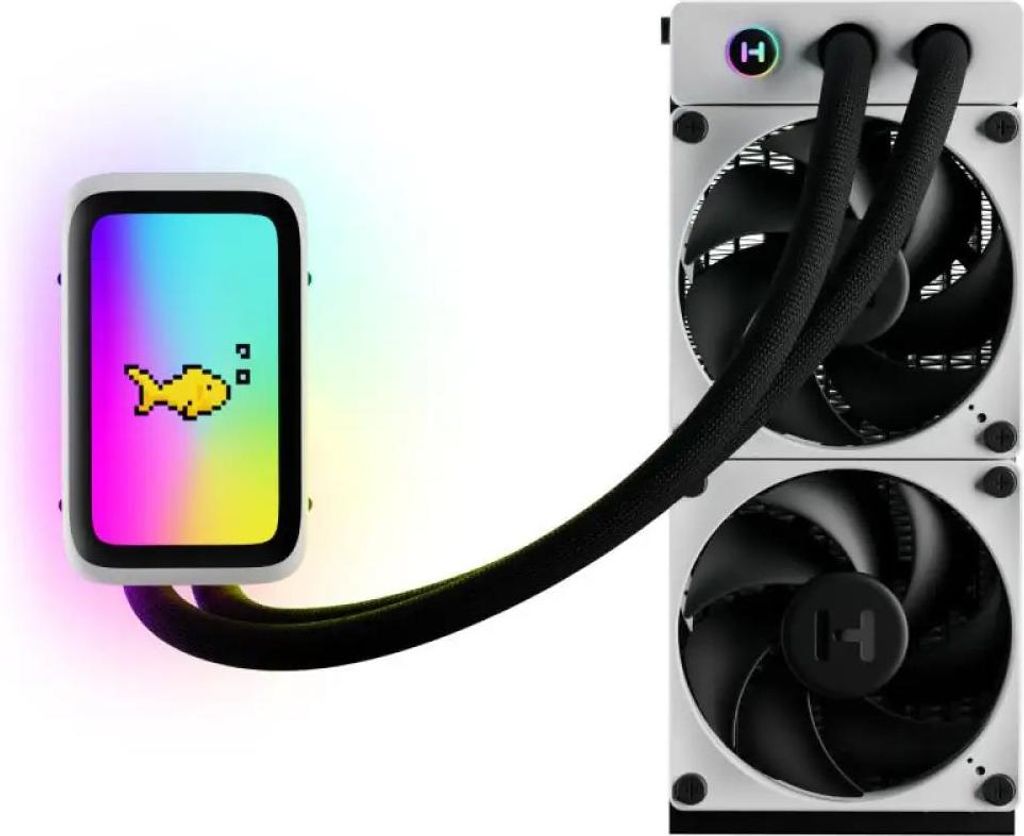 Hyte THICC Q60 Liquid Cooling Kit mit Display 240mm Wei/Schwarz