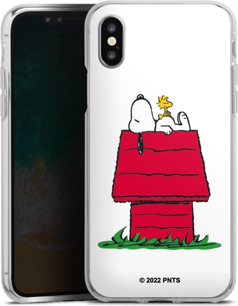 DeinDesign Handyhülle für Apple iPhone X Silikon Hülle Case Smartphone Schutzhülle Offizielles Lizenzprodukt Peanuts Snoopy