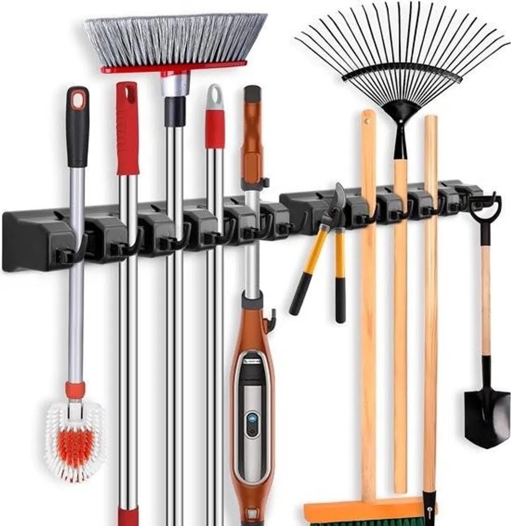 Fini le Désordre avec ce Support Mural pour Outils de Jardin et Balais