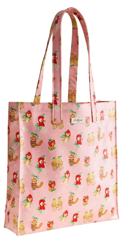 Sac shopping fourre-tout Cath Kidston en toile enduite rose imprimée