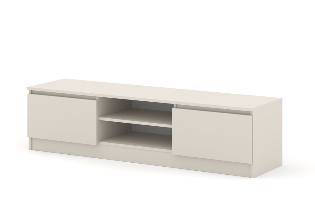 A 3D render of a TV stand on a white background.