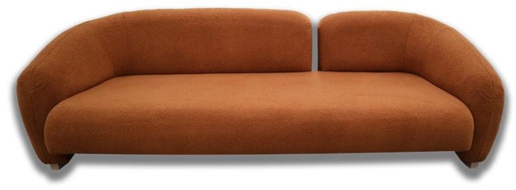 Casa Padrino Luxus Sofa Braun / Naturfarben 260 x 100 x H. 100 cm - Wohnzimmer Sofa - Hotel Sofa - Wohnzimmer Möbel - Hotel Möbel - Luxus Möbel ...