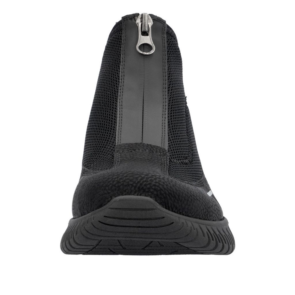 Rieker Damen High Top Sneaker Stiefelette Reißverschluss lose Einlagen M5351, Größe:38 EU, Farbe:Schwarz