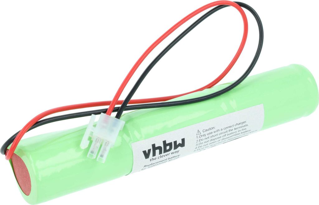 vhbw Akku Ersatz für BAES 329055240 für Fluchtweg, Notfallbeleuchtung (2500 mAh, 3,6 V, NiCd)
