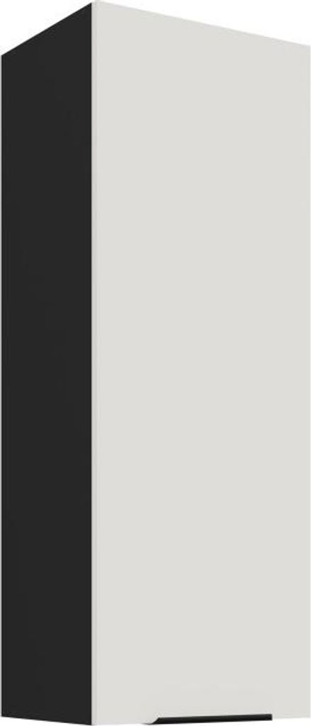 LUNARA Küchenoberschrank – Breite 40 cm, weiß/schwarz