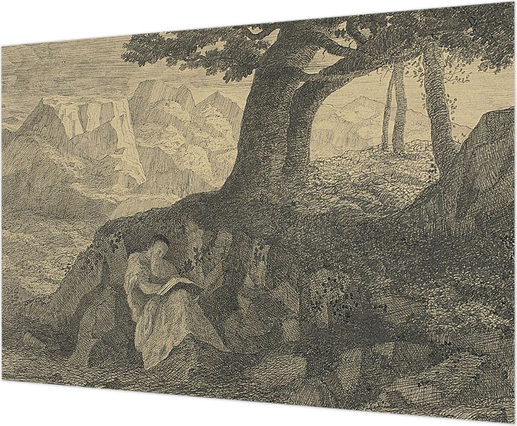 Wandtapete - Dekorative Tapete für Wohnzimmer - Tapetenfolie für Wanddekoration - 208x146 cm - Lesecharakter