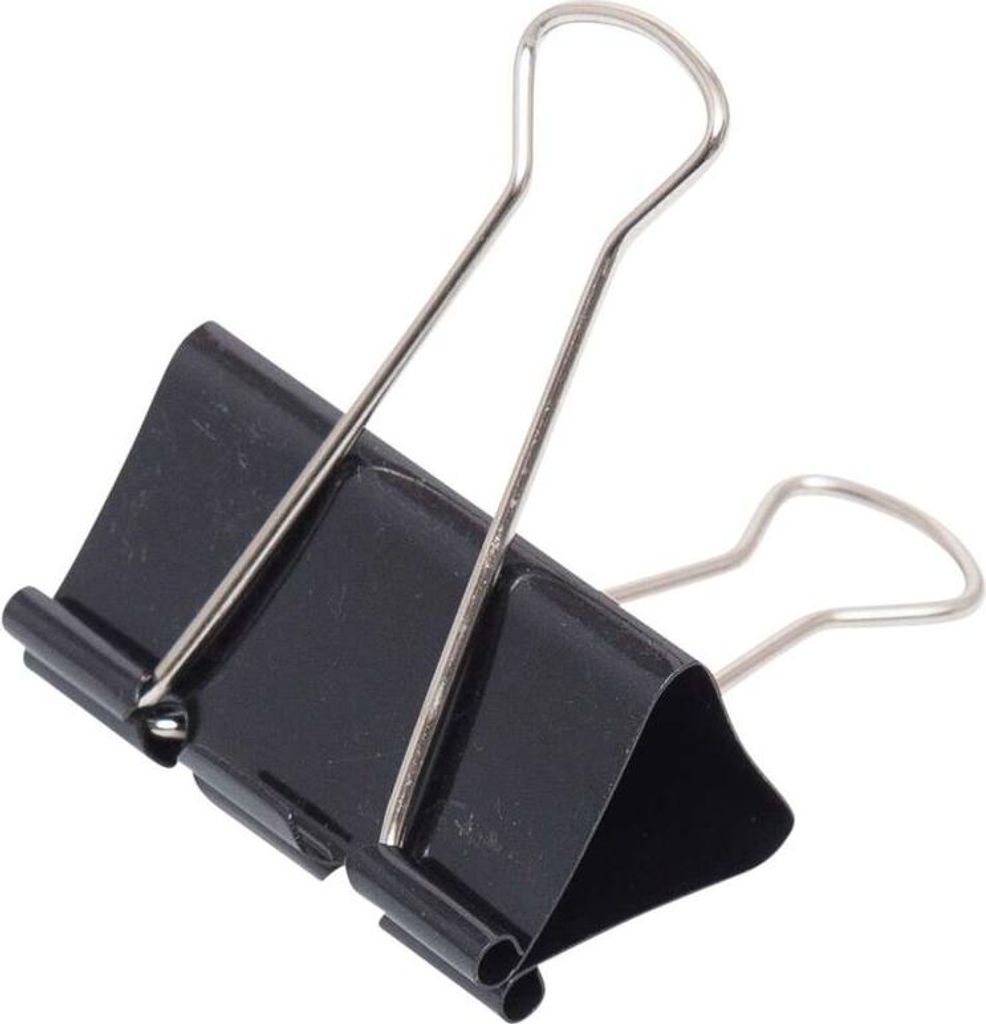 MAUL Foldback-Klemmer Federstahl Metall 12 Stück 50 mm schwarz