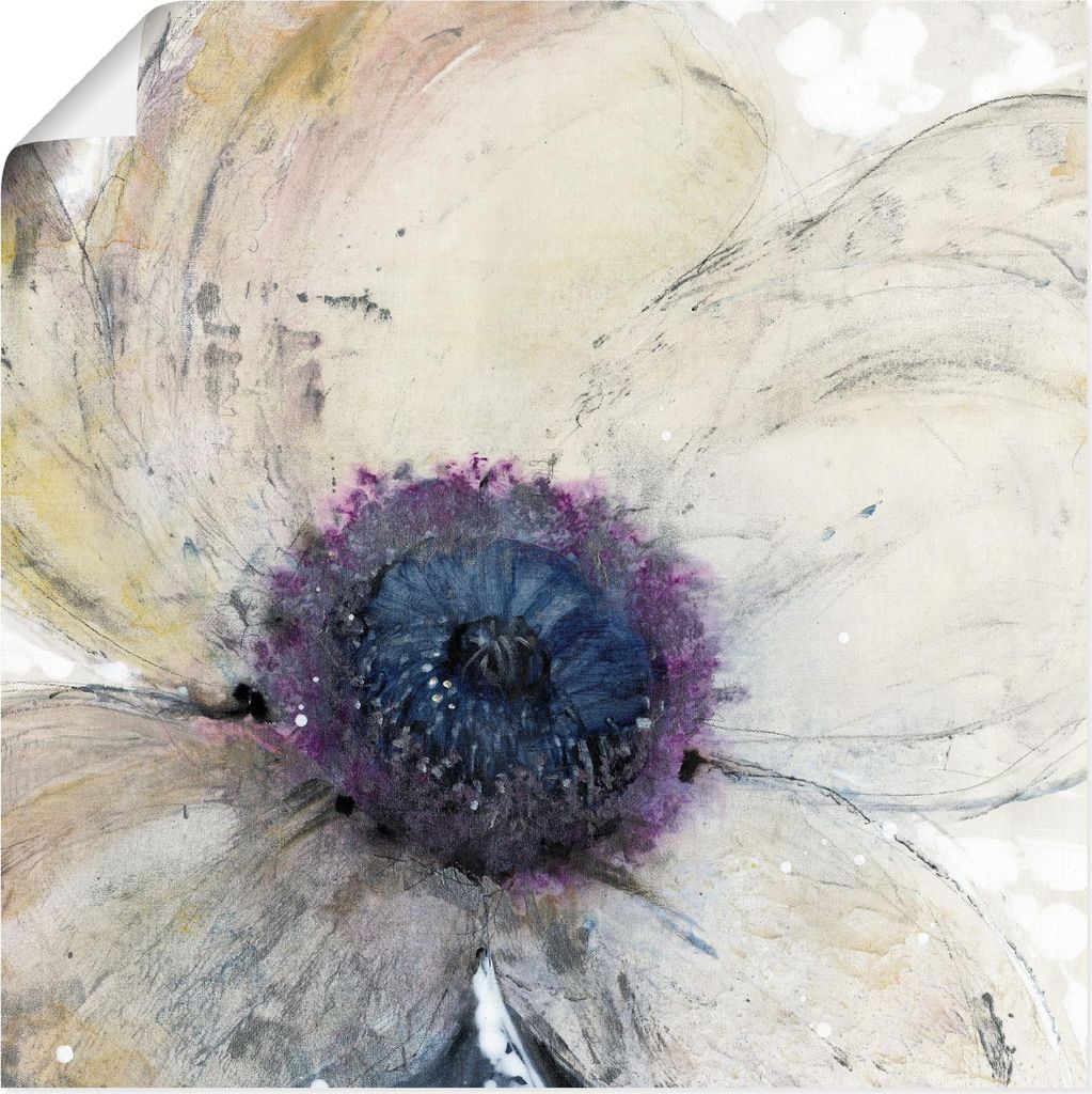 ARTland Poster Blumenfluss II Größe: 100x100 cm