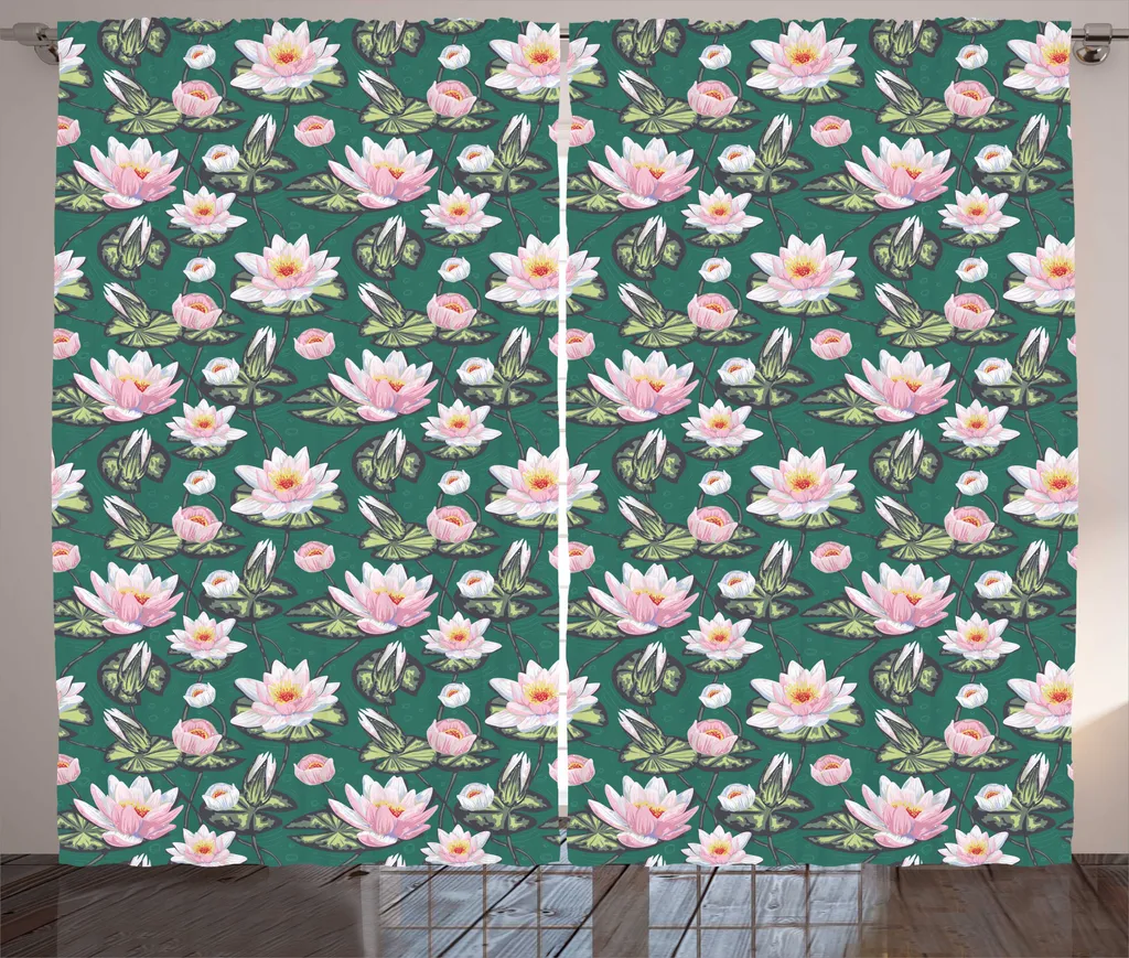 Tende Camera da Letto ABAKUHAUS 280x175 cm Verde Alloro Rustico