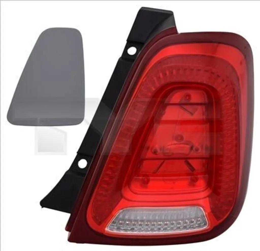Fanale Posteriore SX TYC 11-14114-01-2 per Fiat 500 - Conforme OE 52007424