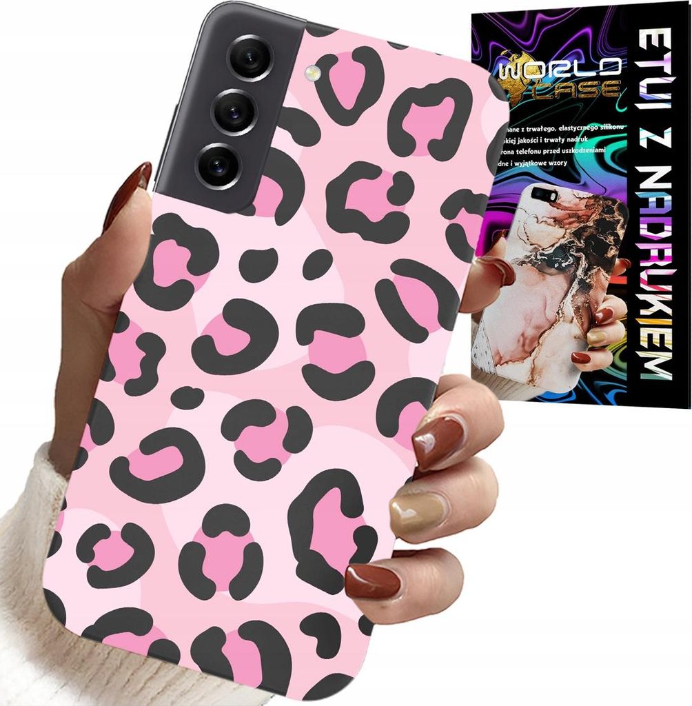 Etui Für Samsung Galaxy S21 Fe - Rosa Leopardendruck Feminine Muster