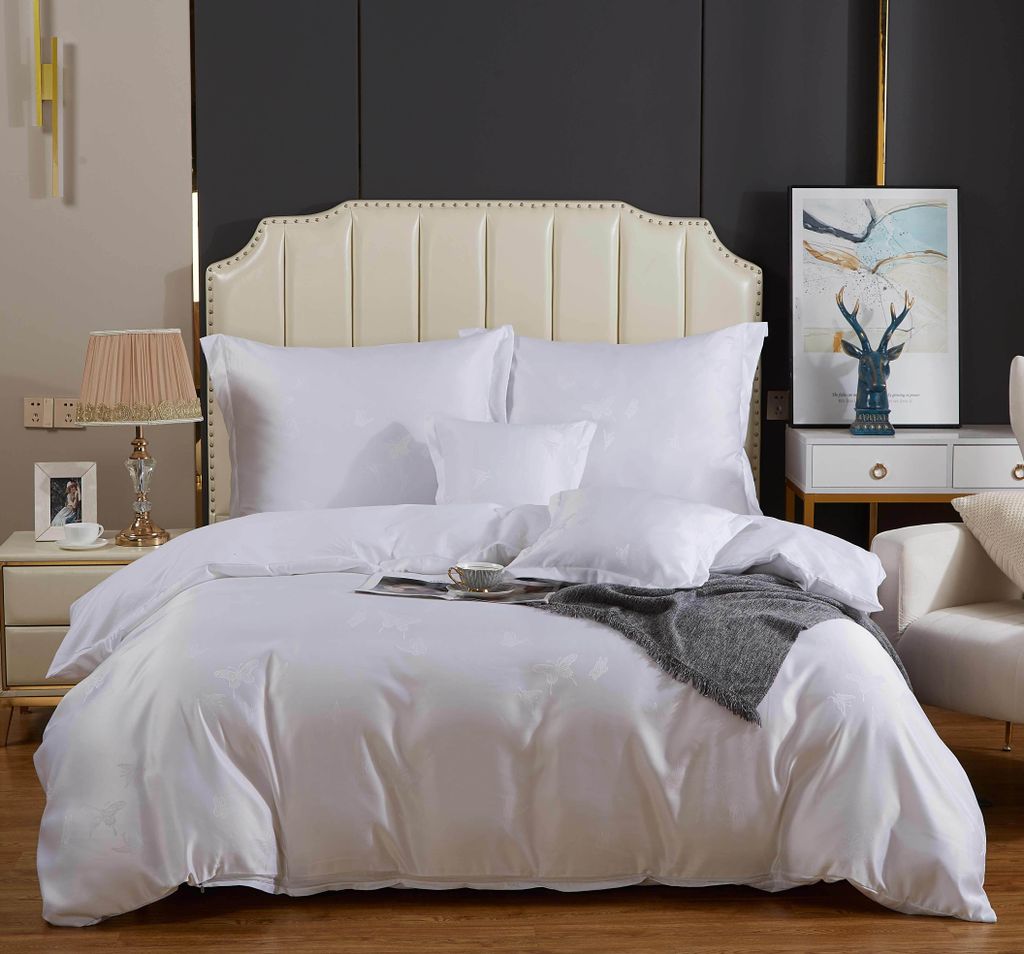 Bettwäsche 160X200, Baumwolle, Satin-Bettwäsche, Kissenbezüge 70X80, Kissenbezüge 40X40