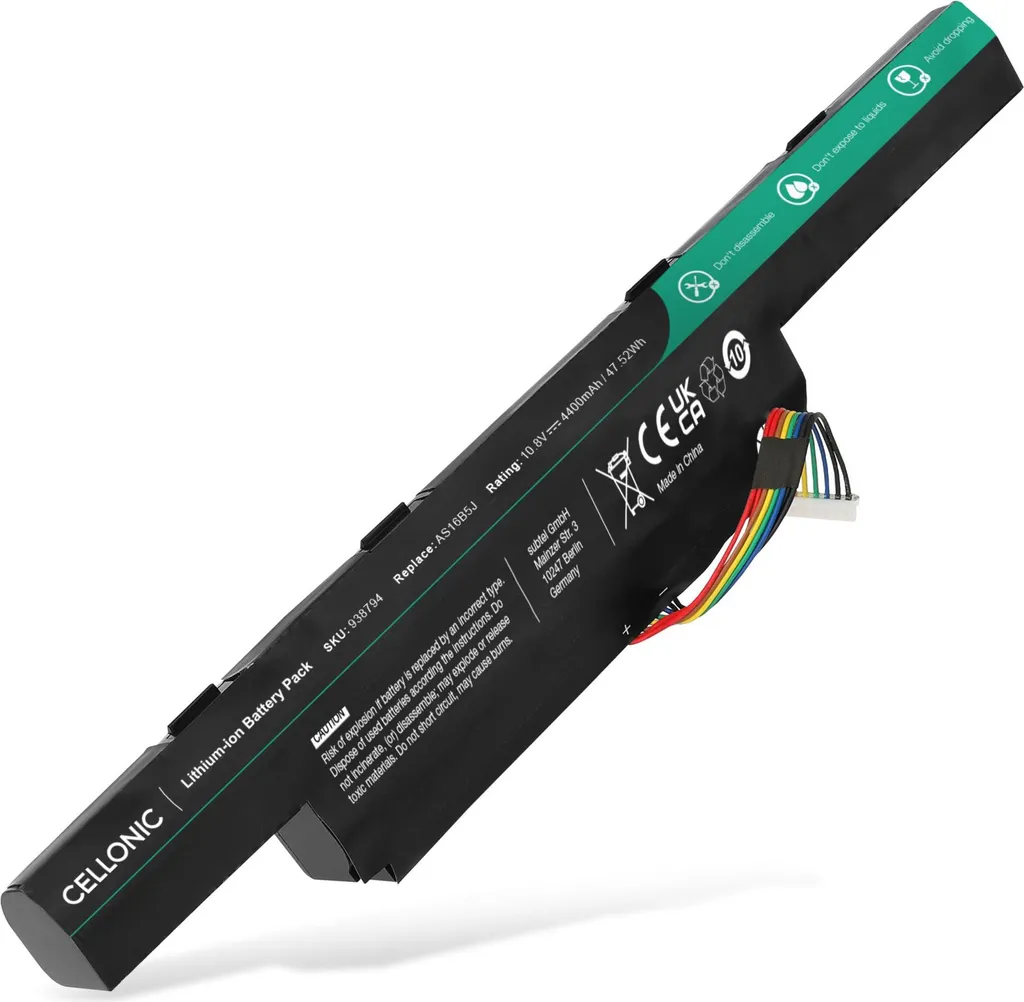 Batteria Acer AS16B5J AS16B8J CELLONIC 4400mAh per Aspire E5-575
