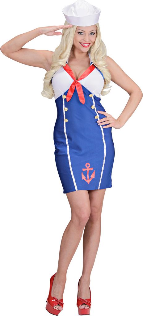SEEFRAU (Kleid, Hut) GRÖSSE M