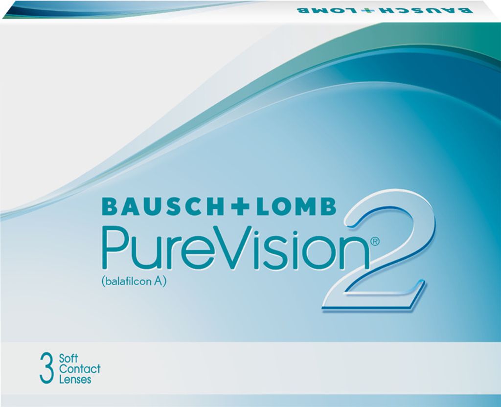 PureVision 2 HD - 3 monthly lenses - Sph: +1.0, BC: 8.6, D: 14.0