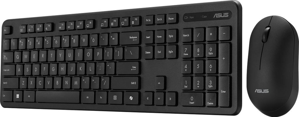ASUS Asus CW100 | Keyboard and Mouse Set | Wireless | Russian | Black | RF 2.4GHz