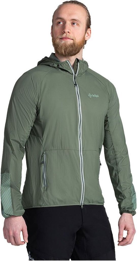 Leichte winddichte Herrenjacke Kilpi ROSA-M, DUNKELGRÜN, Größe XS
