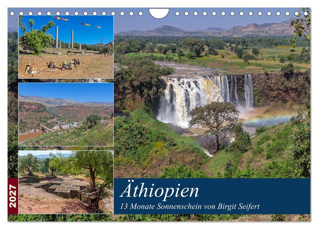 Äthiopien - 13 Monate Sonnenschein (Wandkalender 2027 DIN A4 quer), CALVENDO Monatskalender