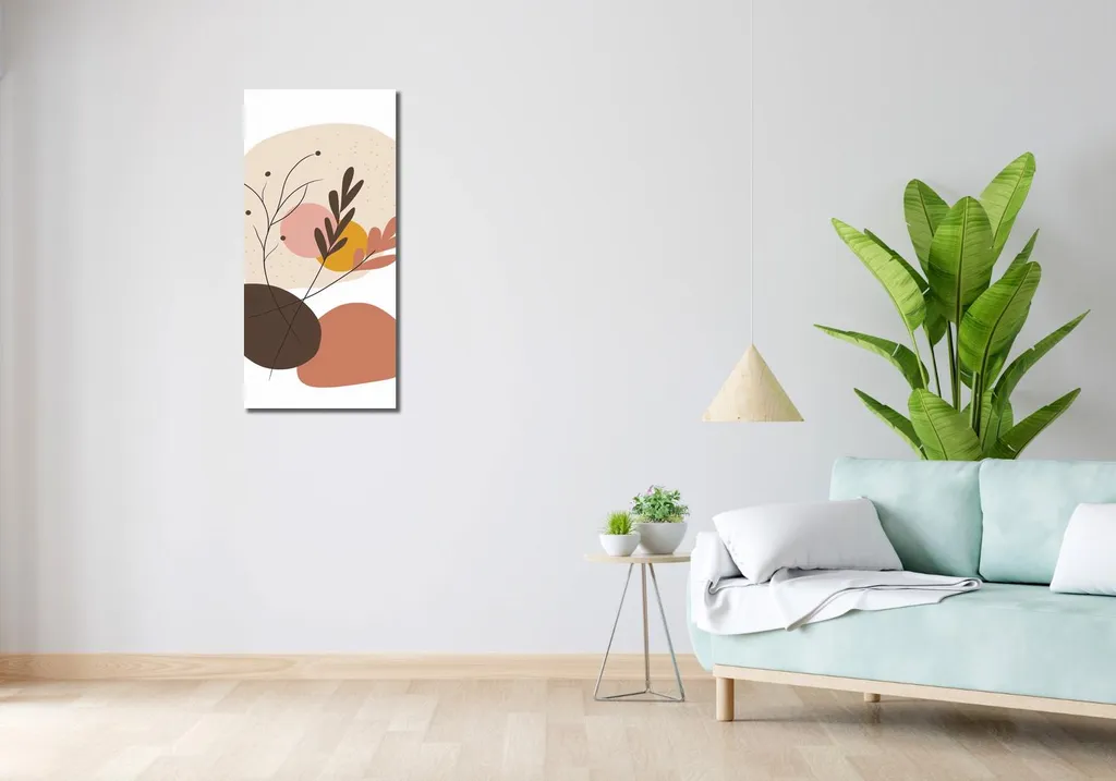 Decorazione Parete Mattina nell'oasi dei pastelli 40x90 - Tela Canvas - 2