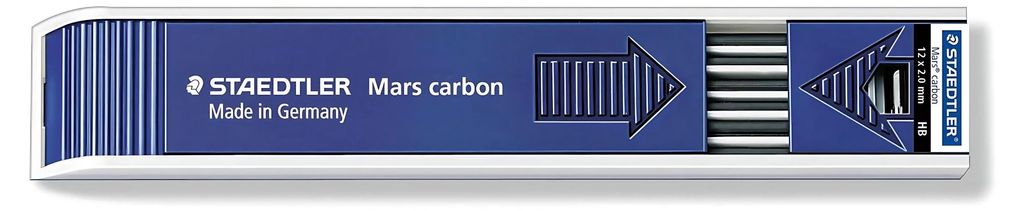 Staedtler Mars Carbon, HB, Grau, 2 mm, 130 mm, All common Produktbild 