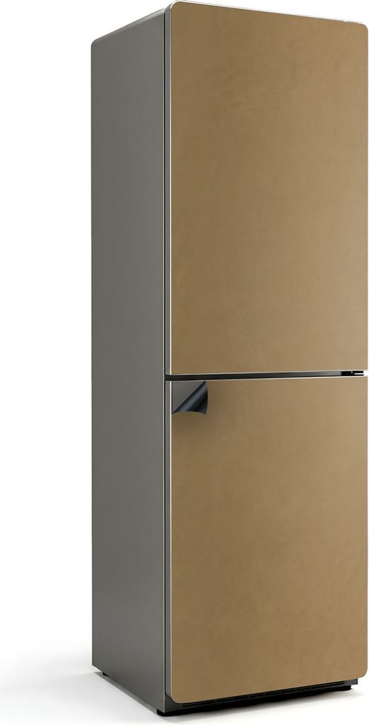 Farbe Dunkelgelb – Magnetische Kühlschrank Abdeckung – Dekorfolie magnetisch Küche – Kühlschrank Magnet Deko – selbstklebende Magnettafe...