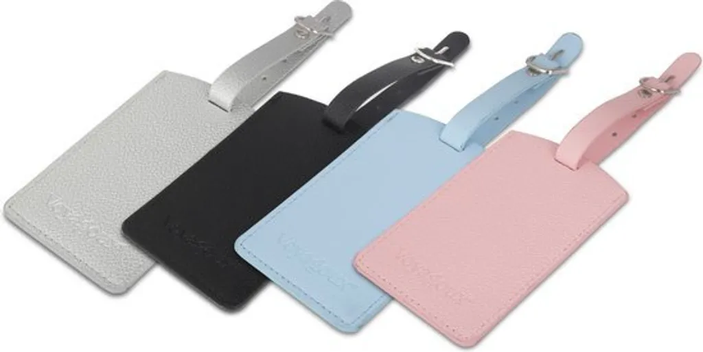 Voyagoux® Set Viaggio Argento: Portapassaporto RFID e Tag Valigia Resistente