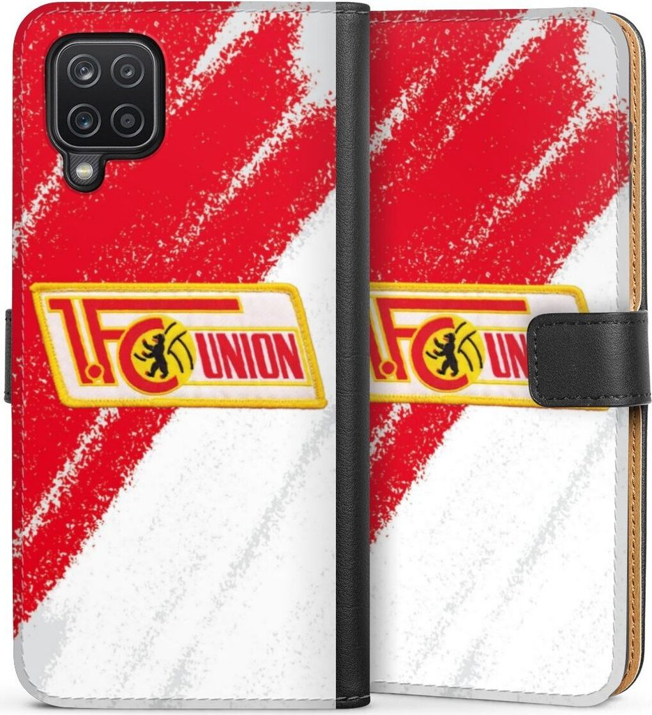 DeinDesign Klapphülle für Samsung Galaxy A12 Handytasche Lederhülle Tasche 1. FC Union Berlin Logo Offizielles Lizenzprodukt