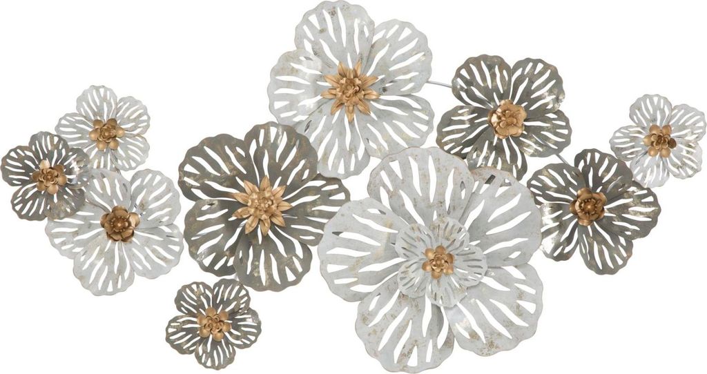 3D-Metall-Wanddeko mit Naturmotiv Lory