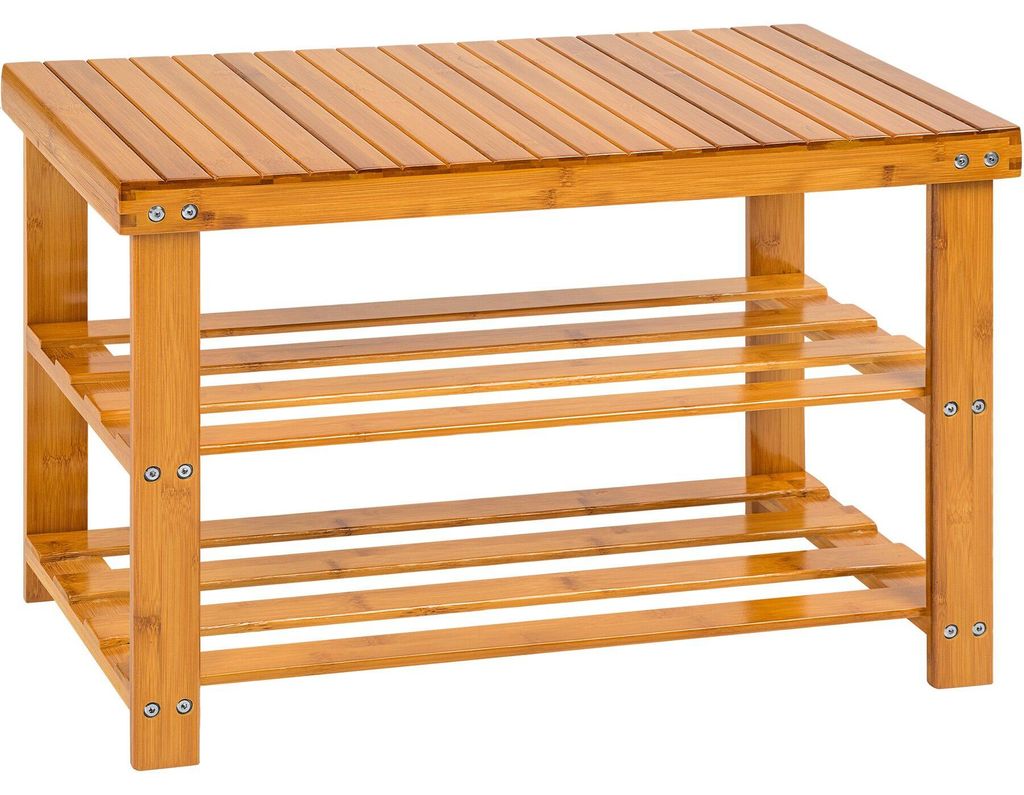 tectake® Schuhbank Silke 70 x 28 x 45,5 cm Produktbild 