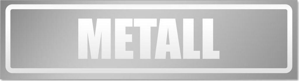 METALL invertiert Magnetschild Schild magnetisch