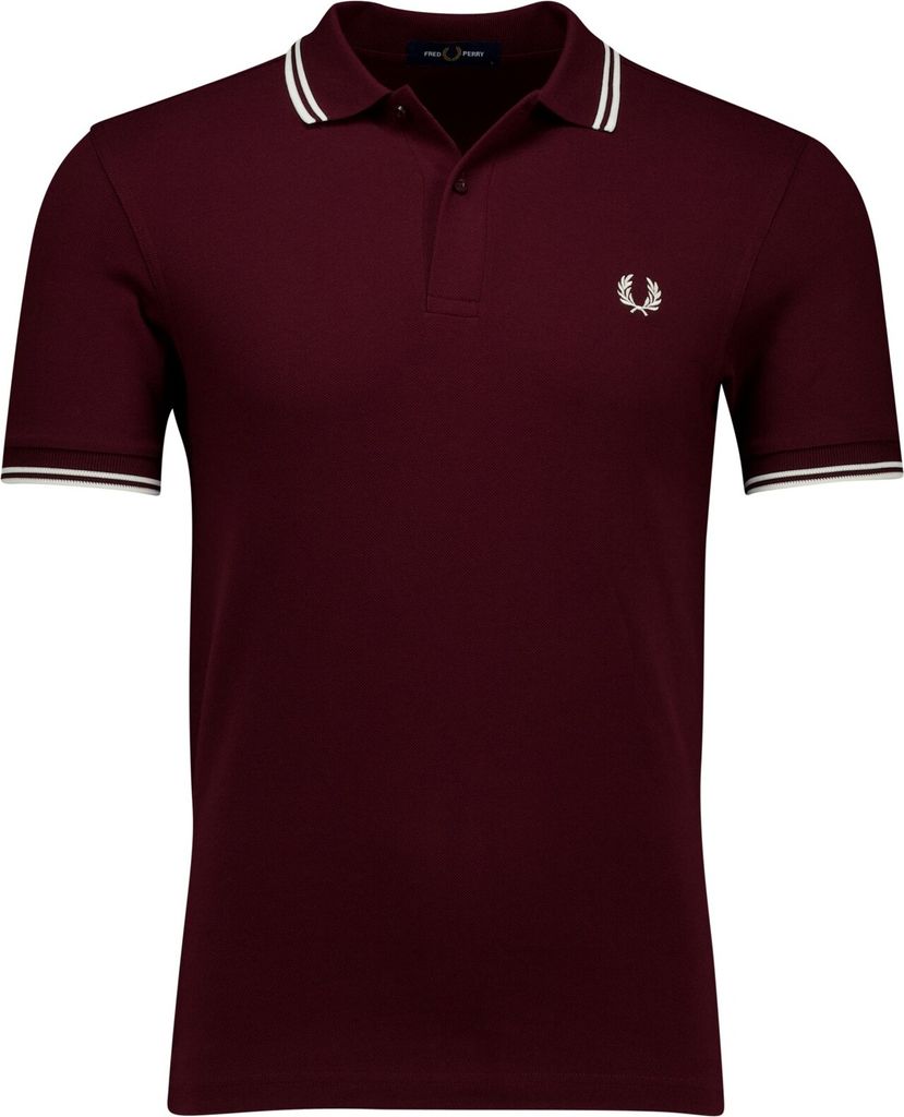 Fred Perry a doppia striscia bordeaux Immagine del prodotto 