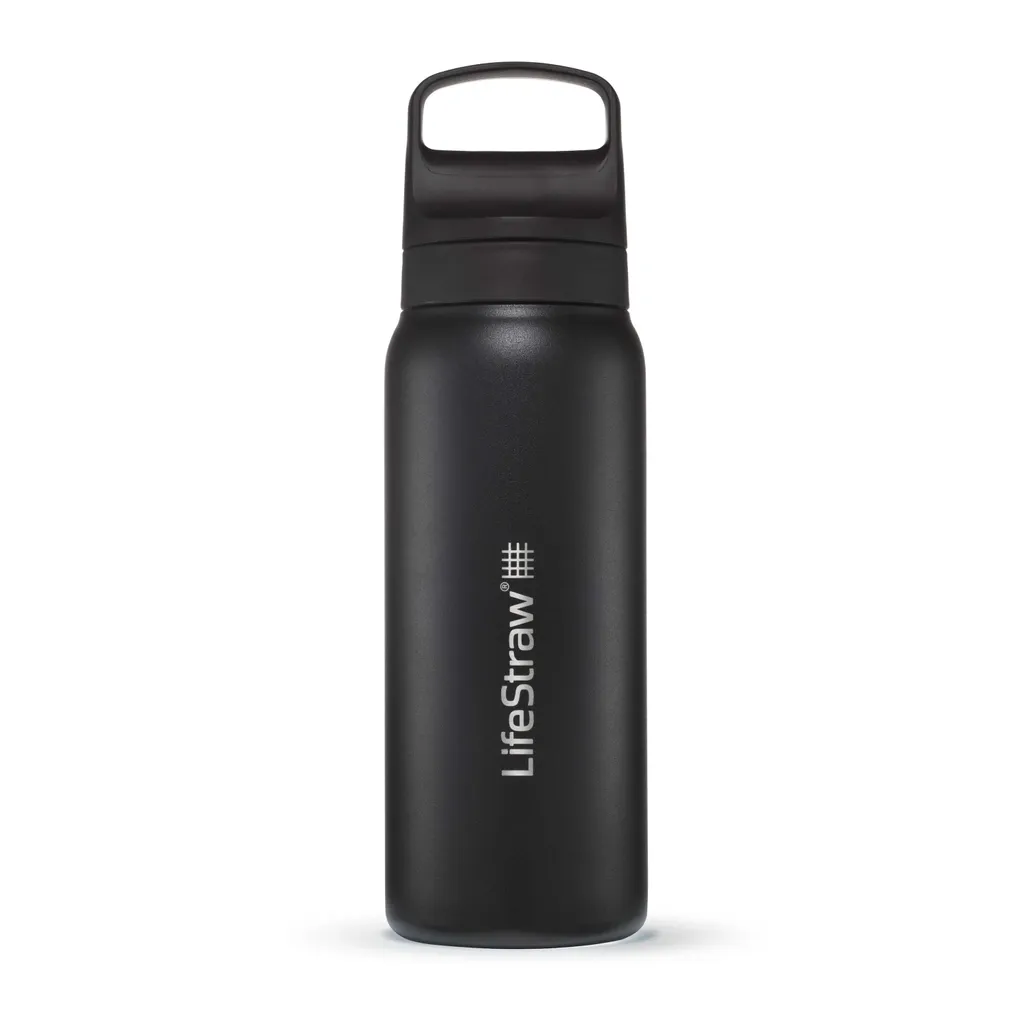 Borraccia LifeStraw Go 2.0 Inox 700ml Nero: Design e Sicurezza per Viaggi