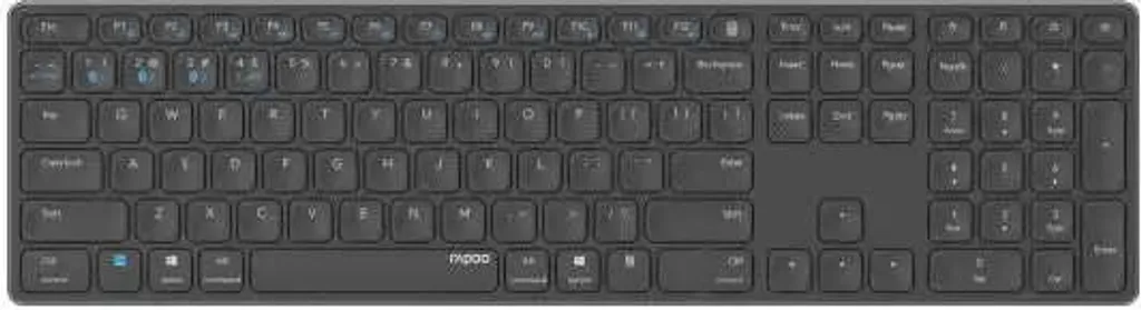 Rapoo E9800M Clavier sans Fil Multi-mode Noir Ultra-fin pour PC et Mac