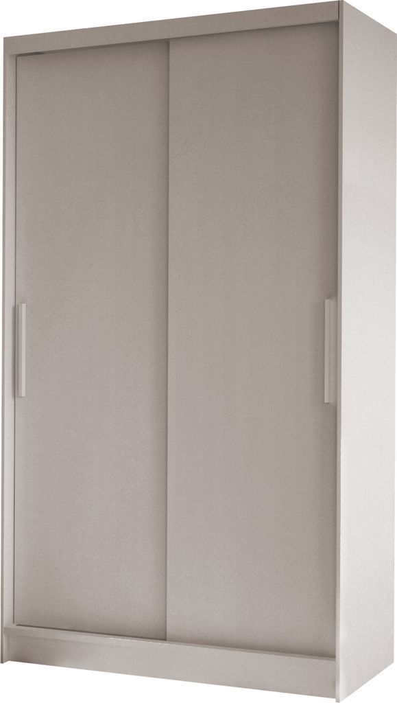 MIRJAN24 Schiebetürenschrank Costa I, Kleiderschrank, Stilvoll Schlafzimmer Garderobenschrank (Farbe: Cashmere)