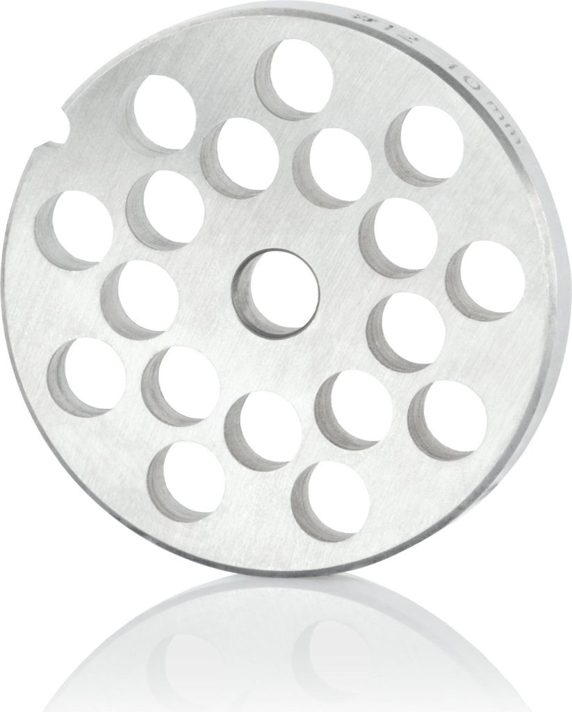 Mahlzeit Edelstahl Lochscheibe ø 10 mm für Profi Fleischwolf elektrisch | ø 7 cm