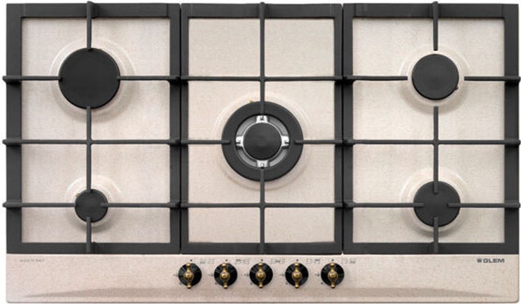 Glem Gas GT955HSA Kochfeld Sand Integriert 90 cm Gaskochfeld 5 Zone(n)