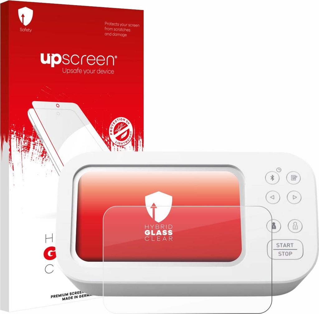 upscreen Schutzglas für Omron X7 Smart AFib HEM-7380T1-EOSL Schutzfolie Panzer Folie Glas Display Schutz klar