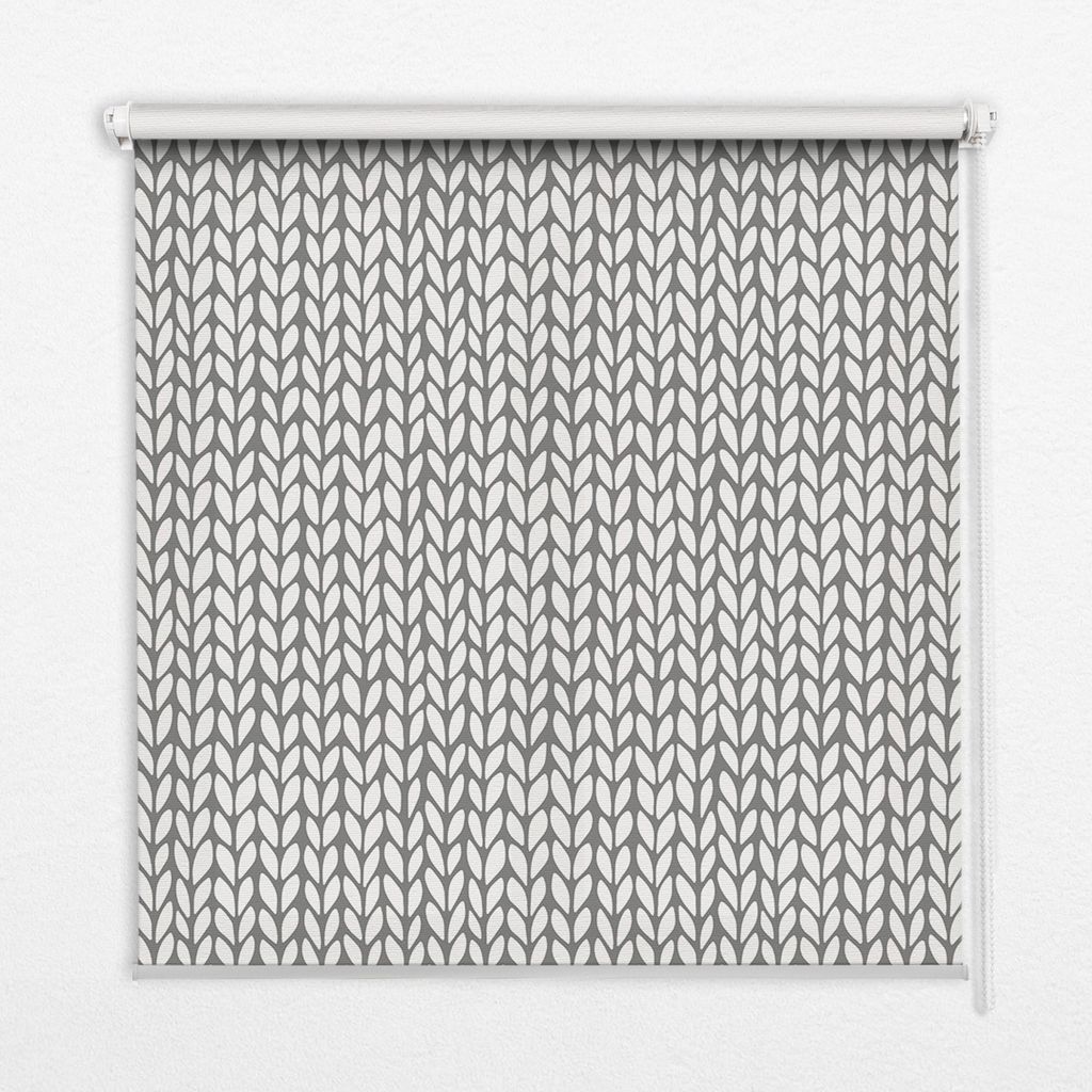 Seitenzug-Rollo Fensterrollo Jalousie - Lichtdurchlässig Springrollos - 110x140 cm - Weiße Tanne